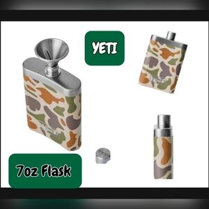 YETI Camo Flask & Funnel 7oz NEW